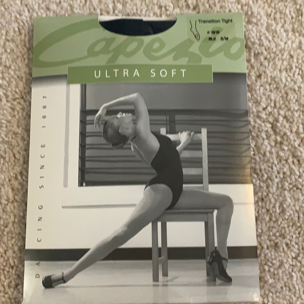 Capezio Transition Tights NWT (Black)‎